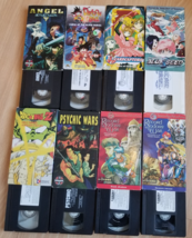 vintage Anime vhs lot x8 tapes Dragon Ball Angel Psychic Japan 1990s EST... - $89.99