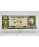 Bolivia Banknote 10 Pesos Bolivianos 1962 P-154 ~  UNC - £6.19 GBP
