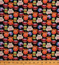 Cotton The Muppets Characters Faces Kids Cotton Fabric Print by the Yard D783.88 - £7.86 GBP