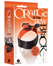 The 9&#39;s Orange Is The New Black Satin Sash Reversible Blindfold - £13.31 GBP