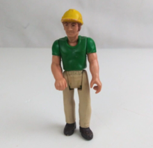 Vintage 1976 Fisher Price The Adventure People Construction Worker 3.5&quot; ... - $5.81