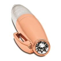 Rose tone Clear Crystal Filled Ballpoint Pen - $46.99