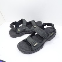 Crocs Tikali Suede Slip On Adjustable Sandal Shoe Black Mens Size 13 - $17.99