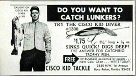 1971 Print Ad Cisco Kid Diver Fishing Lures Boca Raton,FL - £6.74 GBP