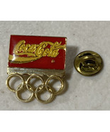 Undated Coca-Cola Olympic Rings Pin Made In Taiwan - $21.37