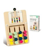 TOP BRIGHT Wooden Slide Puzzle Colour &amp; Shape Matching, Kids Brain Tease... - $23.94 CAD