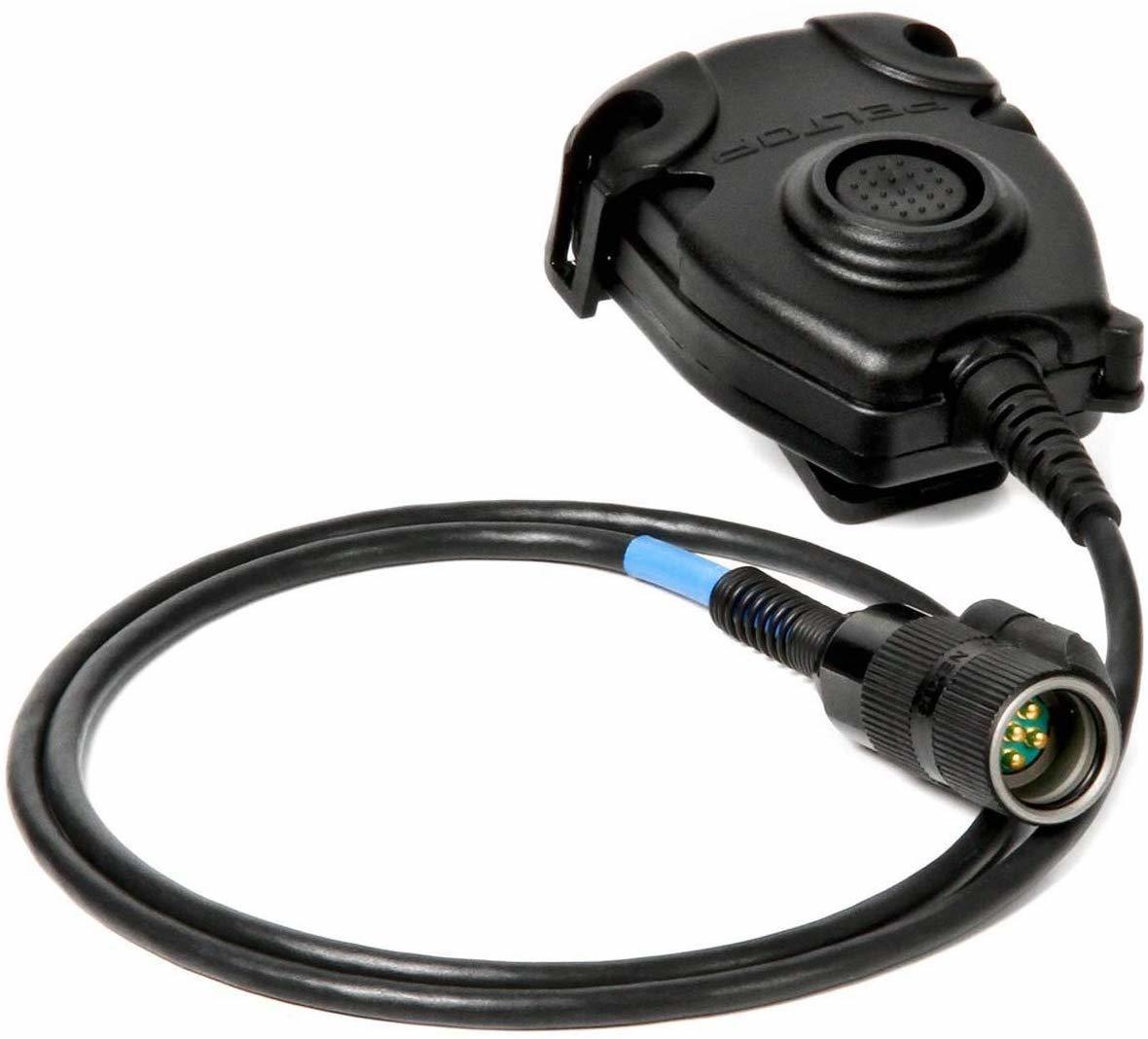 Peltor 3M Push-to-Talk, PTT, Adapter Military Radios FL5601-02, with 6-PIN MIL-C