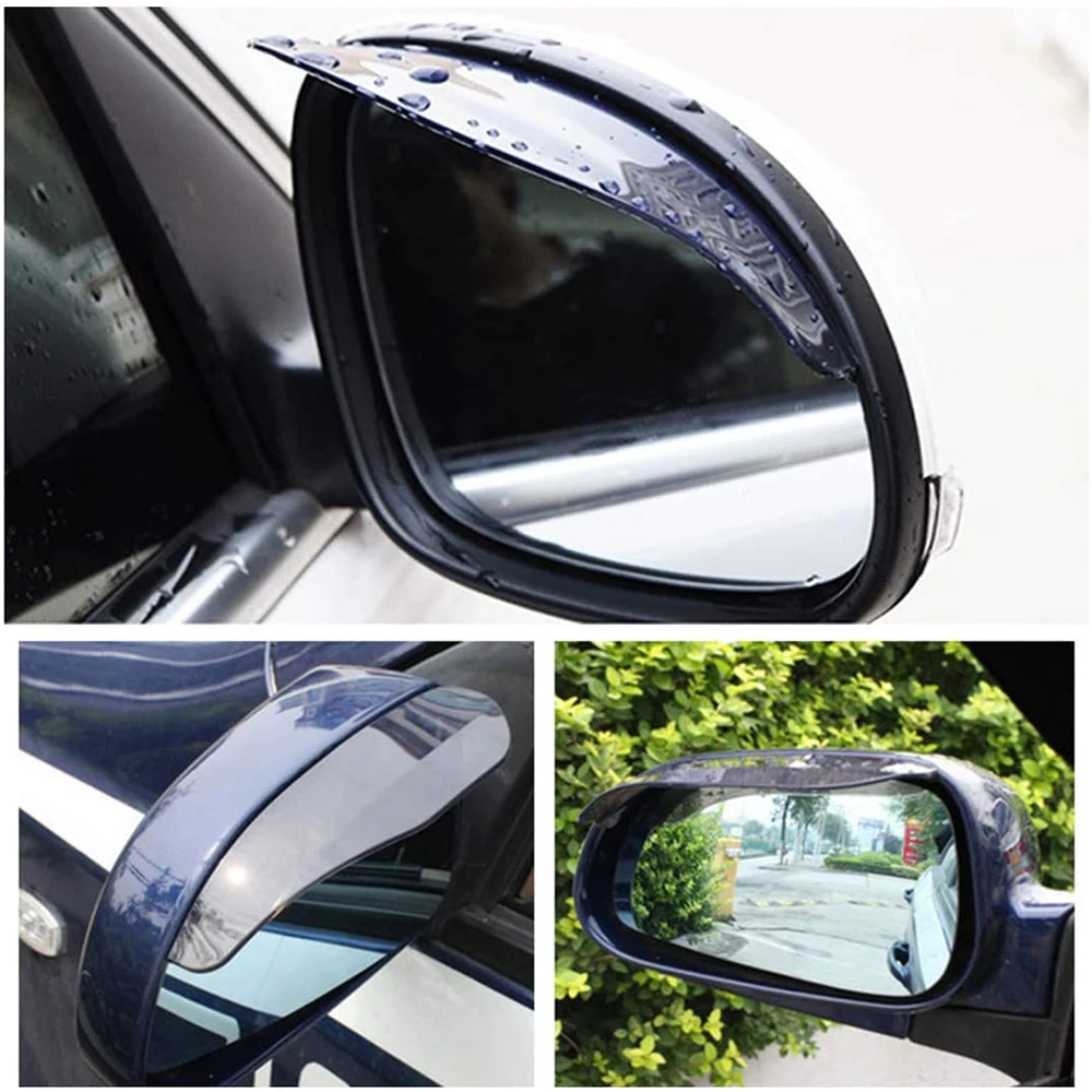 Hot Car-Covers Rearview Mirror Cover Rear View Mirror Sticker Car Rain V... - £10.52 GBP