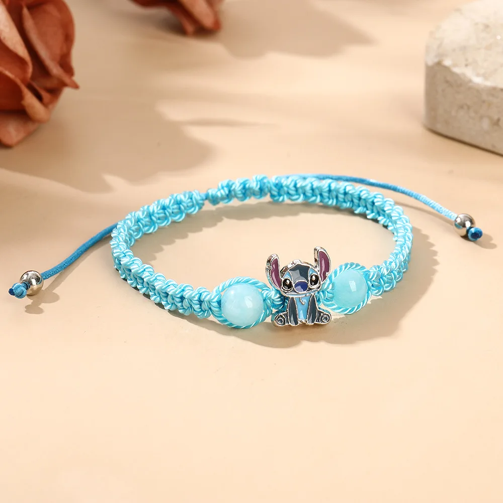 Anime Lilo Stitch Woven Bracelet Cartoon Figure Print Wristand Present T... - $39.97 MXN