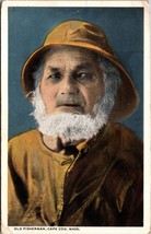 Vecchio Pescatore Cape COD Massachusetts Ma 1916 Wb Cartolina L6 - £2.38 GBP