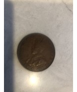 1935 AUSTRALIA KING GEORGE V BRONZE ONE PENNY COIN - £4.75 GBP