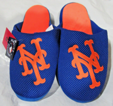 MLB New York Mets Mesh Slide Slippers Dot Sole Size M by FOCO - £22.66 GBP