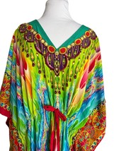 Laleela Womens Caftan Dress One Size Vibrate Colorful Statement Loose Mu... - $24.75