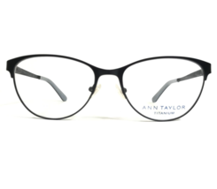 Ann Taylor Eyeglasses Frames AT605 C01 Black Grey Cat Eye Full Rim 52-16-135 - £36.80 GBP