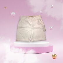 NWT Soft Surroundings Womens Ultimate Denim Relaxed Shorts White Stretch... - $29.69
