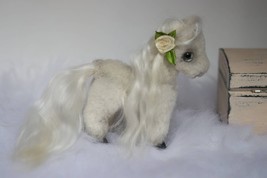 Teddy Horse/ Artist teddy bear/ Pony/ White plush pony/mini horse/miniat... - £88.75 GBP