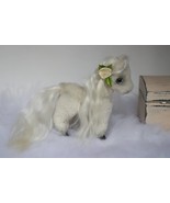 Teddy Horse/ Artist teddy bear/ Pony/ White plush pony/mini horse/miniat... - $151.96 CAD