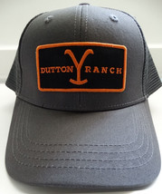 Yellowstone Tv Show Dutton Ranch Patch Licensed Trucker Gray Hat - $20.00