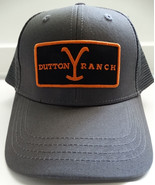 Yellowstone Tv Show Dutton Ranch Patch Licensed Trucker Gray Hat - £15.72 GBP