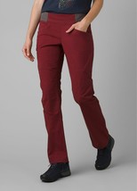 New NWT Womens S Prana Pants Wakeen Maroon Red UPF 50 Organic Cinch Hem Adjust - £117.64 GBP