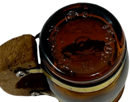 Vtg Grand Canyon Souvenir Mini Brown Glass Barrel Mug Wood Handle 2.5" MISPRINT image 6