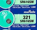 Murata 321 Battery SR616SW 1.55V Silver Oxide Watch Button Cell (10 Batt... - £3.47 GBP+