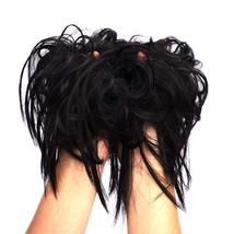Messy Hair Bun Tousled Updo Hair Scrunchies Extension With Elastic Rubber Band - £6.23 GBP