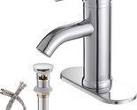 Modern Commercial Vanity Faucet Brass Lead-Free, With Pop Up Drain, Deck... - £33.68 GBP