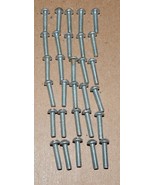 Machine Screws 4/40 Thread x 1/2&quot; 30 Each Round Head Slotted Zinc Plated... - £3.98 GBP