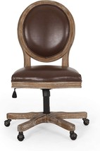 Christopher Knight Home Pishkin Office Chair, Dark Brown + Natural - £272.23 GBP