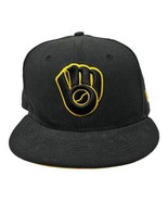 Vintage Milwaukee Brewers New Era Cooperstown Collection Fitted Hat Size... - $16.83