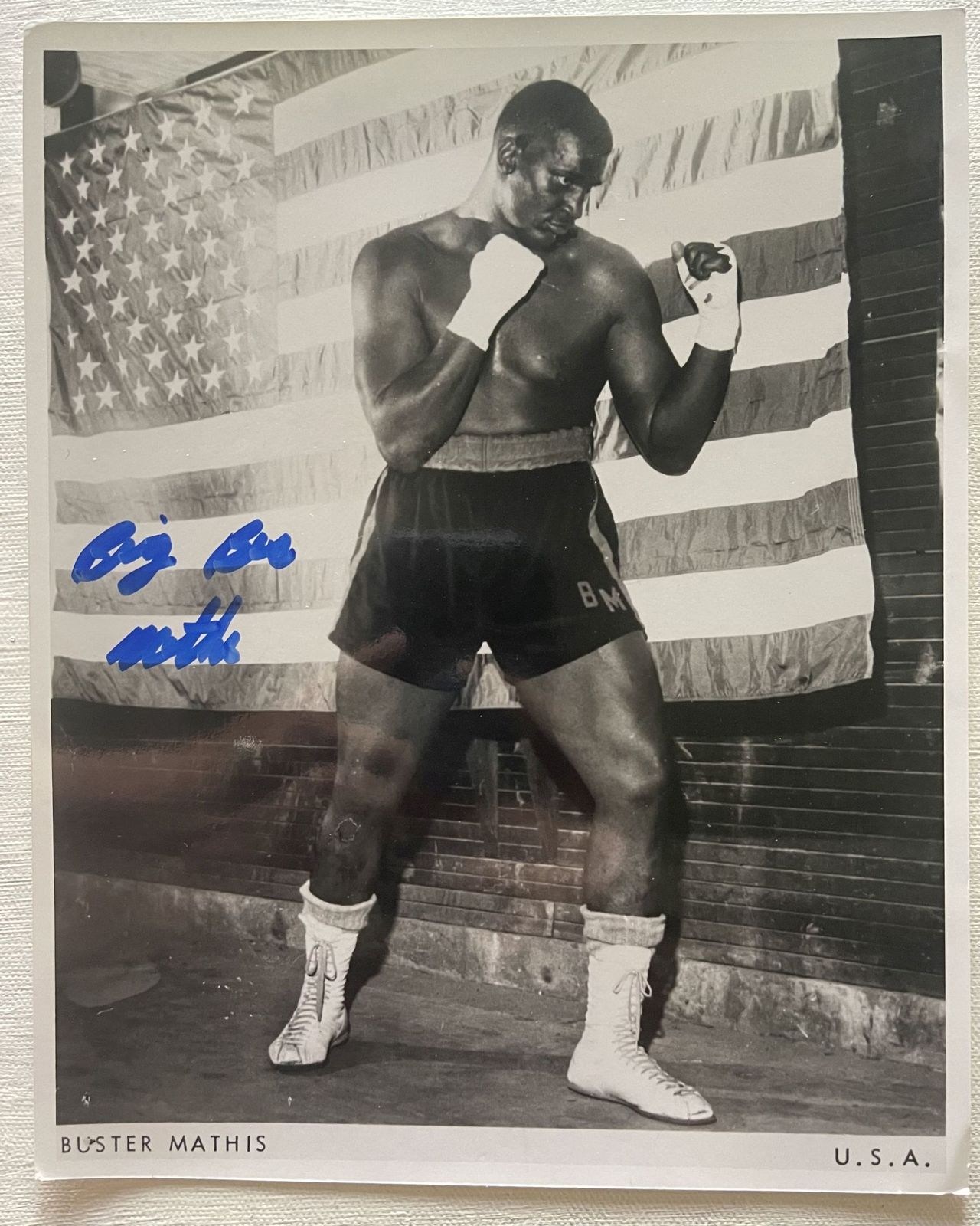 Buster Mathis (d. 1995) Signed Autographed Boxing Glossy 8x10 Photo - $41.99