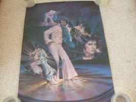 RARE   1978   DANNY BERG SIGNED ELVIS POSTER   IMAGES FROM CONCERTS    8... - £119.78 GBP