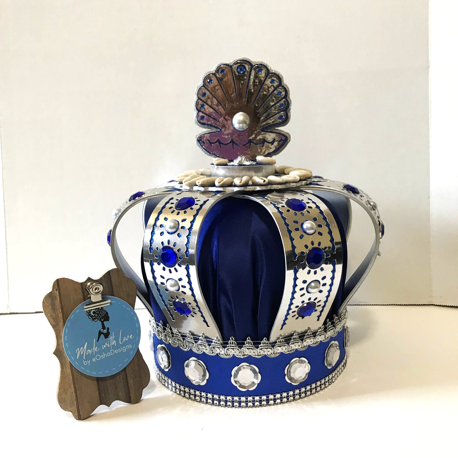 Yemaya Crown Corona Yemaya Blue Crown Santeria Orishas Lucumi AfroCuban ... - $275.00