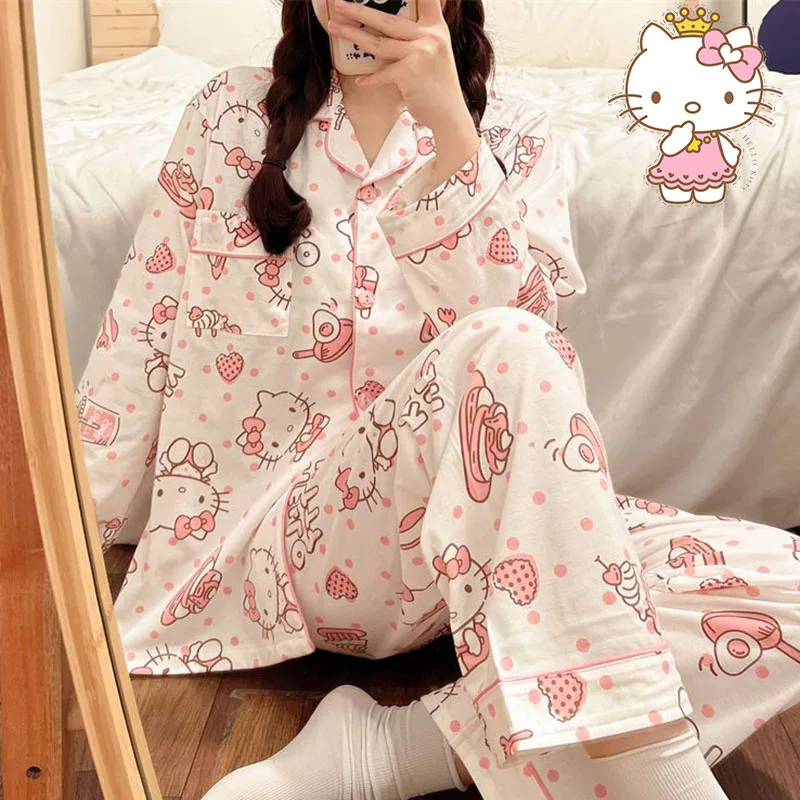 Sanrio Anime Hello Kitty Cinnamoroll Kuromi Sweet Cute All Cotton Multi Style - £30.57 GBP