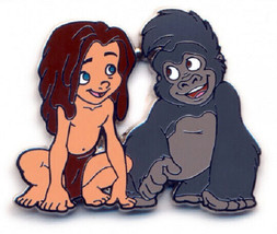 Disney Tarzan Characters Young Tarzan and Terk Pin - £12.42 GBP