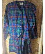 Susan Bristol size 8 plaid 100% rayon skirt suit - $767.03 MXN