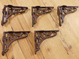5 Antique Style Shelf Brackets Cast Iron *ROUGH PATCHES*  SMALL 3 1/2&quot; X... - €21,55 EUR