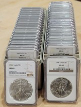 1986 - 2022 T2 American Silver Eagle 38 Coin Set Ngc MS69 Brown Premium Coins Pq - $2,269.95