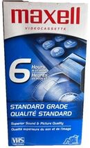 Maxell Standard Grade T-120 Blank VHS Video Tape 6hrs—Sealed—SHIPS IN 24... - $14.73