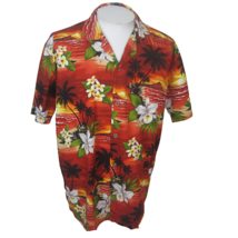 Favant Men Hawaiian camp shirt p2p 25 XL aloha luau tropical floral sunset VTG - £31.04 GBP