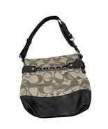 Coach Brown Signature Canvas &amp; Leather Hobo Bag With Shoulder Strap - $85.52 CAD