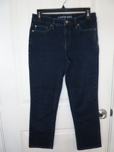 Lands End jeans size 4 women mid rise crop blue  Med wash mid rise denim - $14.73