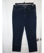 Lands End jeans size 4 women mid rise crop blue  Med wash mid rise denim - $20.20 CAD