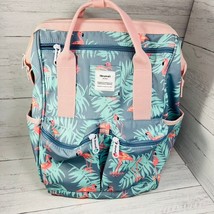 Himawari Flamingo Print Travel Baby Bag Infant Diaper Bag Backpack - £39.95 GBP