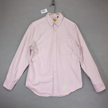 Five Four Poggy The Man Pink Button Down Dress Shirt, Men&#39;s M Cotton Lon... - $380.72 MXN