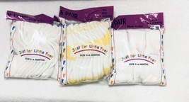 Just For Little Feet Socks 3-6packs 0-6 Months, Baby Made in USA-18 Sock... - £10.37 GBP