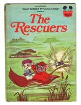 VINTAGE 1977 Disney The Rescuers Hardcover Book  - £11.69 GBP