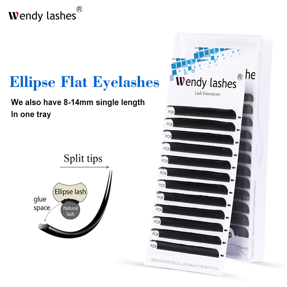 Split tips fake eyelashes extensions individual eyelashes natural classic lashes makeup thumb200