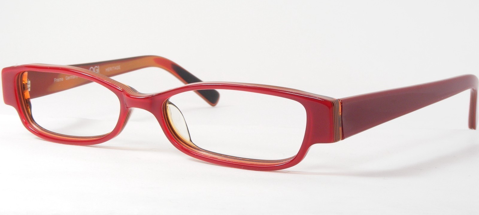 OGI Patrimonio 7114 261 Rosso/Arancio / Ambra Occhiali 48-15-135mm Germania - $56.43